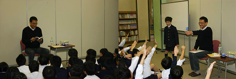 2013年12月には世田谷区内の小学校をはじめ、２校で朗読会をさせていただきました。